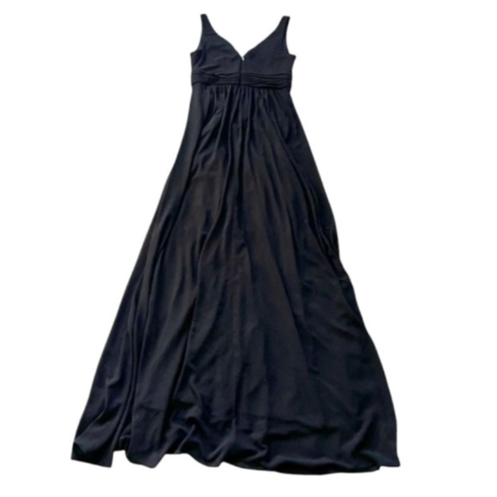 Lulus Thoughts of Hue Black Surplice Elegant Formal Black Maxi Dress Sz Large - Picture 4 of 13